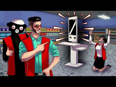 Видео: ГАЛЯ БОЛЬШЕ НЕ НУЖНА, МЫ ПОСТАВИЛИ КАССУ САМООБСЛУЖИВАНИЯ! GROCERY STORE SIMULATOR