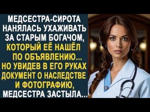 Видео: Медсестра нанялась ухаживать за старым богачом. Но увидев в его руках документ о наследстве...