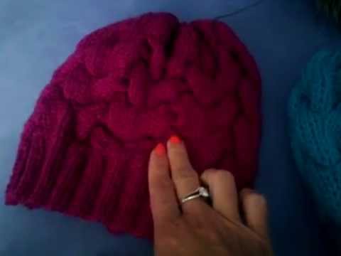 Видео: Шапка с объемными косами ( Часть2)