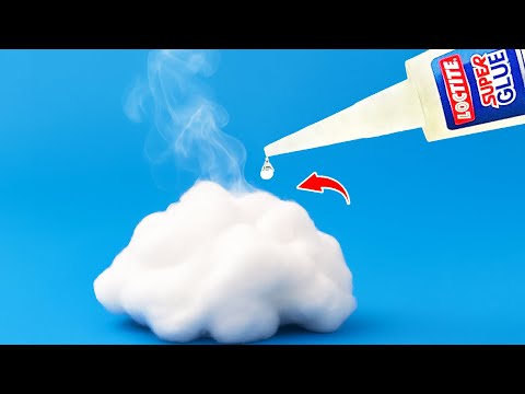 Видео: Чудо из суперклея и ваты! Налейте клей на вату и поразитесь результату