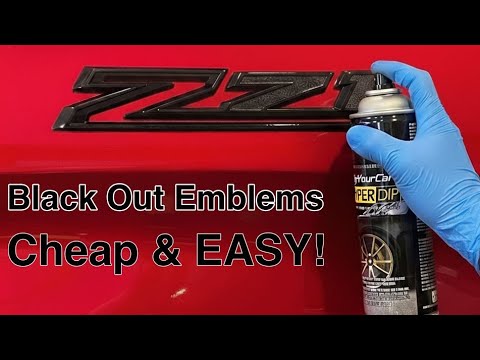 Видео: Затемняющие эмблемы с HyperDip — дешево и просто!