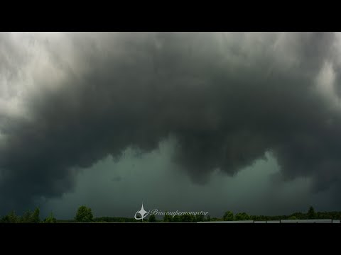 Видео: конвективный шторм в московской области 20.6.24/ Thunderstorm in Moscow region 6.20.24