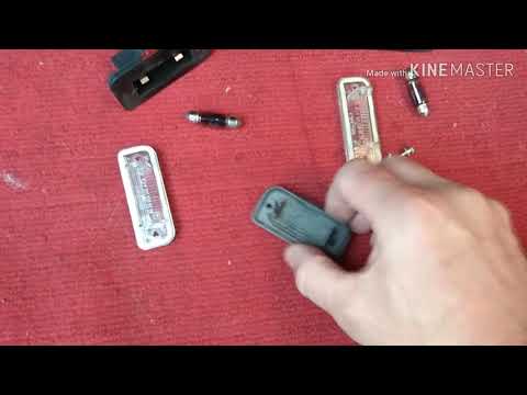 Видео: Mercedes W203, W211, W210 Cdi. Как поменять плафоны подсветки номера ®️