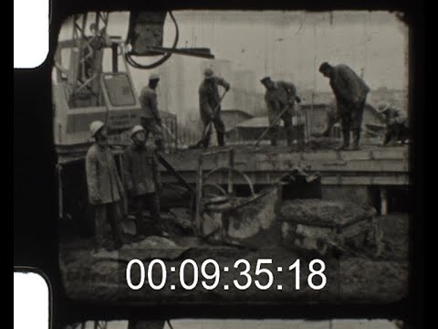 Видео: Строителна бригата, гр. Русе, 70те/Everyday life of construction workers in Ruse, 1970s
