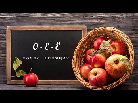 Видео: О-Ё-Е после шипящих в разных морфемах