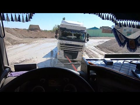 Видео: Сломался Даф(((Юрец вытягивает с весов,не заводится...