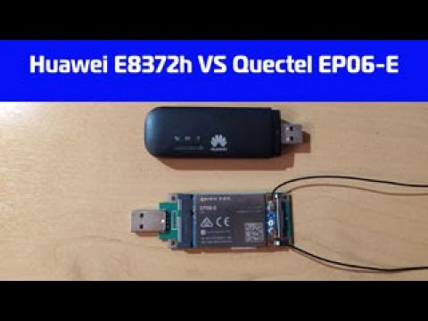 Видео: Сравнение скорости 4G модемов Huawei E8372h и  QUECTEL EP06-E. Разница 4 и 6 категории   по скорости