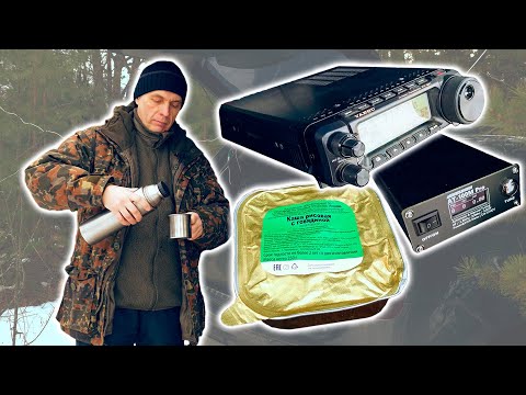Видео: КВ радиосвязь, Yaesu FT891, AnTuner AT-100M, антенна-проволока.
