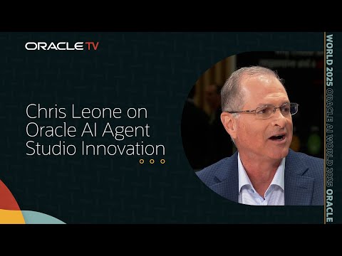 Видео: Oracle AI Agent Studio и Marketplace: внедрение корпоративных инноваций на Oracle TV на выставке ...