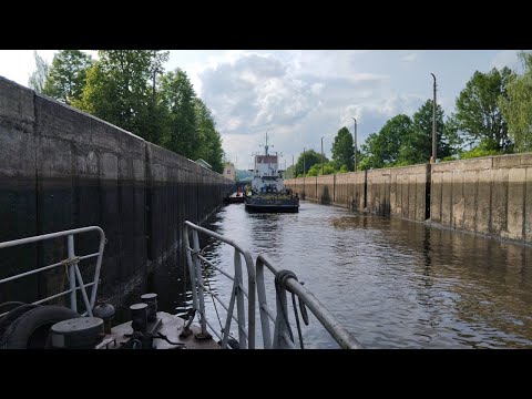 Видео: Прогулка по Москва-реке на катере Бурлак от Бронниц до Софьино