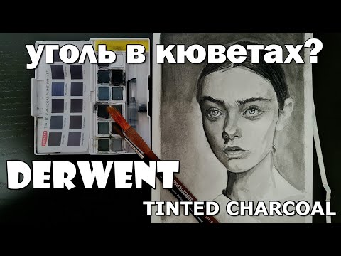 Видео: НОВИНКА! DERWENT Tinted Charcoal Paint Pan Set - обзор