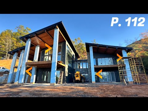 Видео: Строительство современного дома МЕГА-размера P112