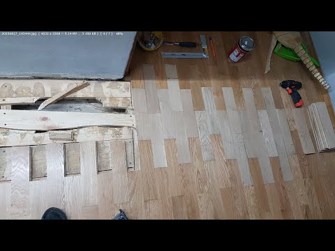 Видео: 🔴Ремонт паркета после прорыва трубы. Замена паркетин. Львiв паркет🛠