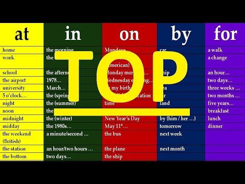 Видео: ТОП 3 -  КУРСЫ. АНГЛИЙСКИЙ ЯЗЫК. ИЗУЧЕНИЕ АНГЛИЙСКОГО ЯЗЫКА. ПРЕДЛОГИ В АНГЛИЙСКОМ ЯЗЫКЕ