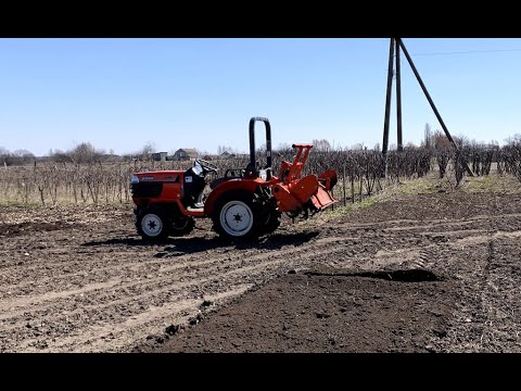 Видео: Фрезеровка под смородину или первое испытание Куботы 10.04.2021.