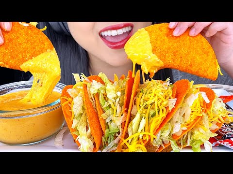 Видео: ASMR CHEESY CRUNCHY TACOS *ЗАМОРОЖЕНИЕ ЛЮБВИ* Клубника, ананас, Baja Blast без разговоров ASMR Phan