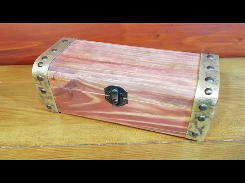 Видео: Шкатулка с латунной оковкой