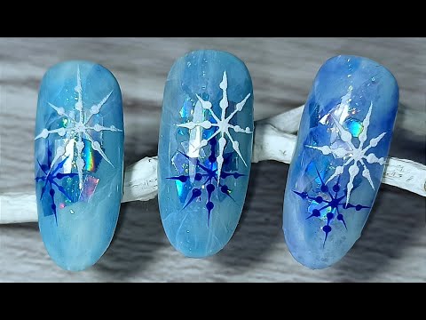 Видео: Winter Nail Art | Зимний Дизайн Ногтей