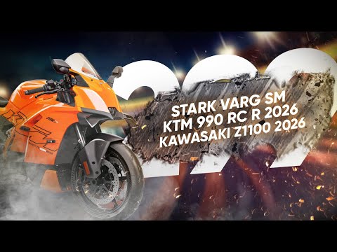 Видео: Мотоновости - новые Kawasaki Z1100, KTM RC990R, Stark Varg SM, робот для Tracer 7 и другое