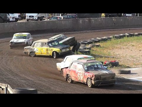 Видео: Трековые автогонки 2023. Класс «Легенды СССР»,  7 этап. Все заезды (10.06.2023, РТСЦ ДОСААФ)