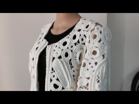 Видео: الكروشية الايرلندي .. متابعه لشرح الاكمام .  из ирландского кружева крючком