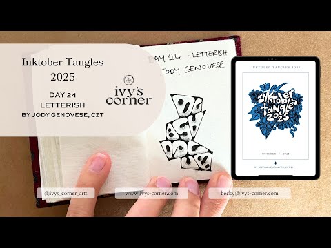 Видео: Inktober 2025, день 24 | Как рисовать леттериш (зентангл)