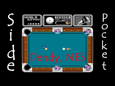 Видео: Side Pocket [Dendy, NES] Прохождение Бильярд  Денди. Walkthrough Billiards Simulator (Без комментов)