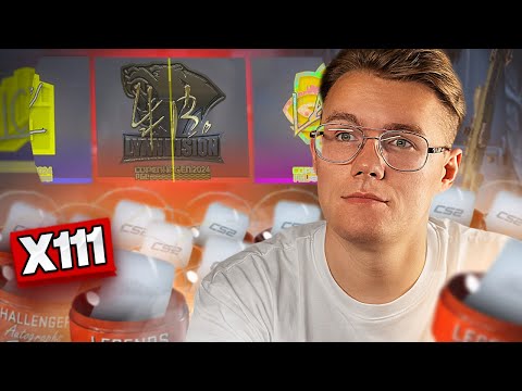 Видео: ОТКРЫТИЕ 111 КАПСУЛ-АВТОГРАФОВ COPENHAGEN MAJOR 2024 В CS 2