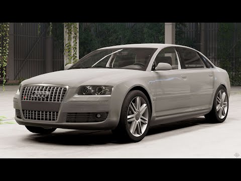 Видео: Audi S8 (D3) 2006 для BeamNG Drive