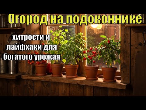 Видео: Огород на подоконнике: хитрости и лайфхаки для богатого урожая
