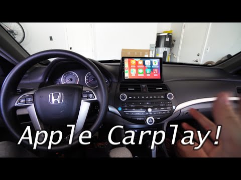 Видео: Беспроводная поддержка Apple Carplay QLED на Honda Accord (2008-2012) | Полная установка