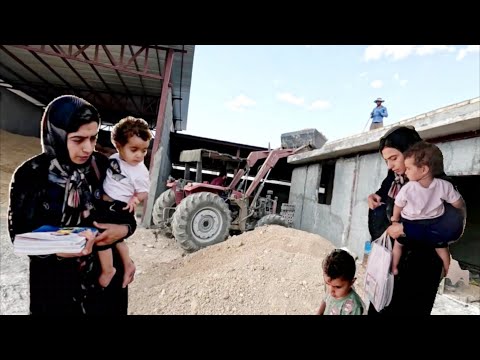 Видео: Ферма одинокой матери. Разочарование на лице Тайибы. Подготовка крыши.