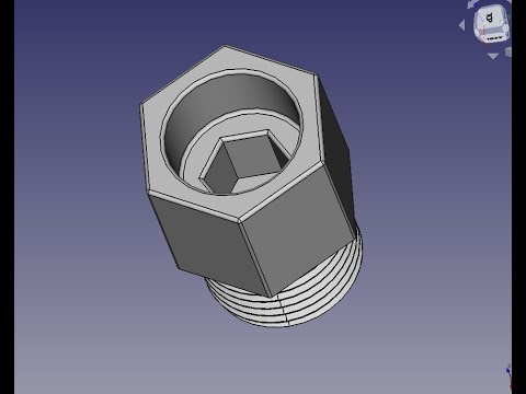 Видео: FreeCad Заглушка водопроводная