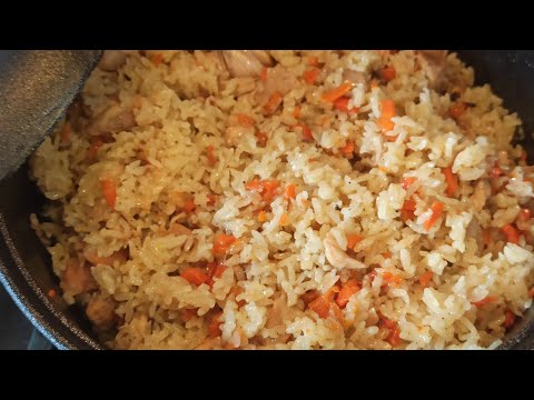 Видео: Плов с курицей,рассыпчатый и очень вкусный