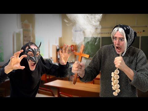 Видео: Агрессивный квадробер в школе! Напал на учителя...