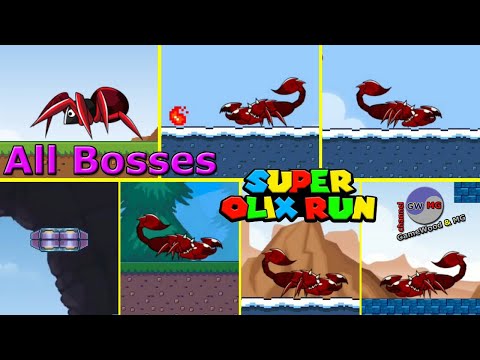 Видео: Все боссы (All Bosses) игры Super Olix's World на Android