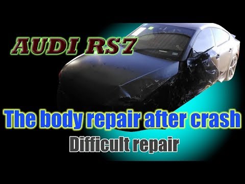 Видео: Audi RS7. Body repair. Ремонт кузова.