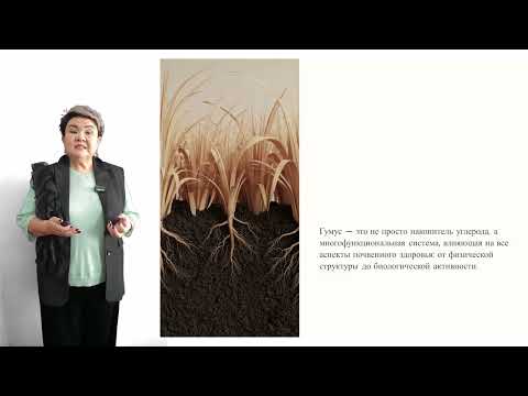 Видео: Жаппарова А Лекция 2. Органическая часть почвы: Гумус и его роль