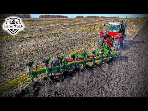 Видео: Пашем зябь новым плугом AMAZONE Tyrok 400 с трактором Ростсельмаш 2375! Обзор новой техники!