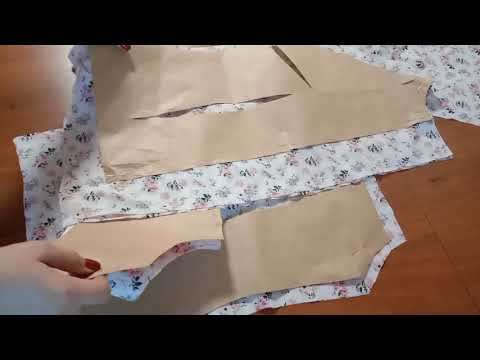 Видео: Рубашка с запахом на спине