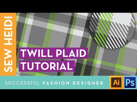 Видео: Узоры из саржевой клетки в Adobe Illustrator и Photoshop