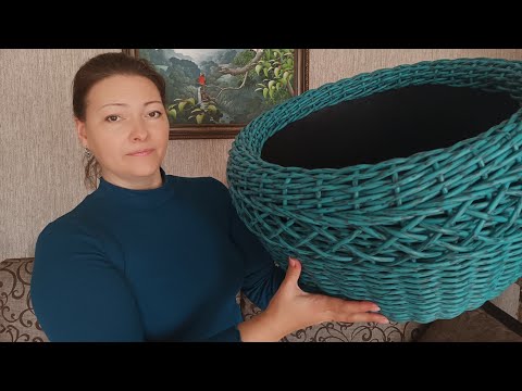 Видео: ШИКАРНОЕ КАШПО ИЗ РОТАНГА | ПЛЕТЕМ УЗОР