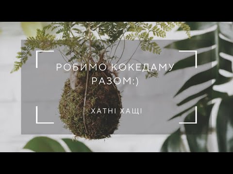 Видео: Робимо кокедаму разом | Жива куля з мохом у нас дома | Кокедама: майстер-клас