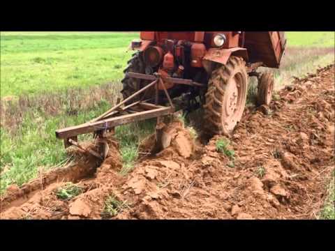 Видео: Т-16 оре  2-25 / T-16 using 2-25 plows