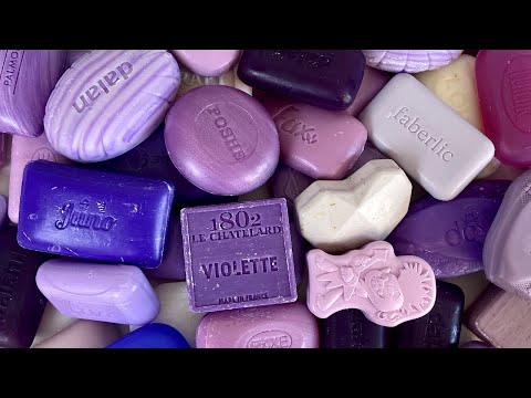 Видео: Purple Soap Collection. 💜 ASMR Unpacking SOAP. Распаковка фиолетового мыла. No Talking.
