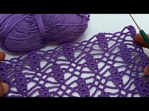Видео: Новый дизайн вязания крючком! Творите чудеса, используя совсем немного пряжи! Вязание крючком