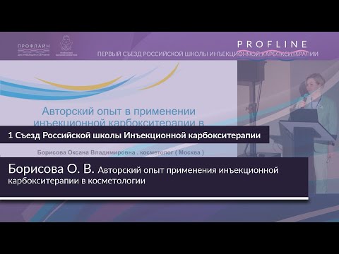 Видео: АВТОРСКИЙ МЕТОД ПРИМЕНЕНИЯ ИНЪЕКЦИОННОЙ КАРБОКСИТЕРАПИИ В КОСМЕТОЛОГИИ | БОРИСОВА О.В.