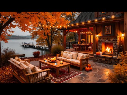 Видео: Уютный осенний домик 🍂 Босса-нова: джаз и атмосфера камина для спокойного отдыха