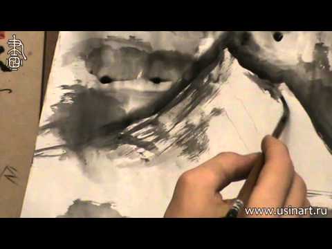 Видео: Уроки по пейзажной живописи у-син. Урок 11 Лунная ночь в горах