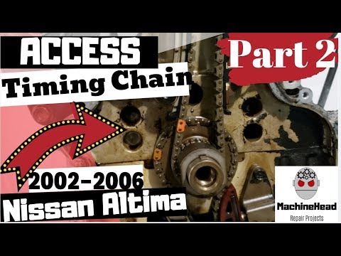 Видео: Часть 2 Цепь ГРМ 2002-2006 Nissan Altima 2.5L